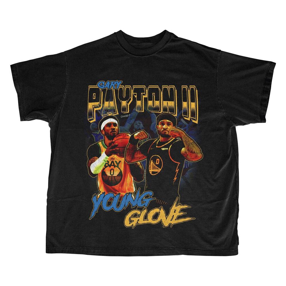 Gary Payton Ii Golden State Warriors Bootleg Graphic Style T Shirt